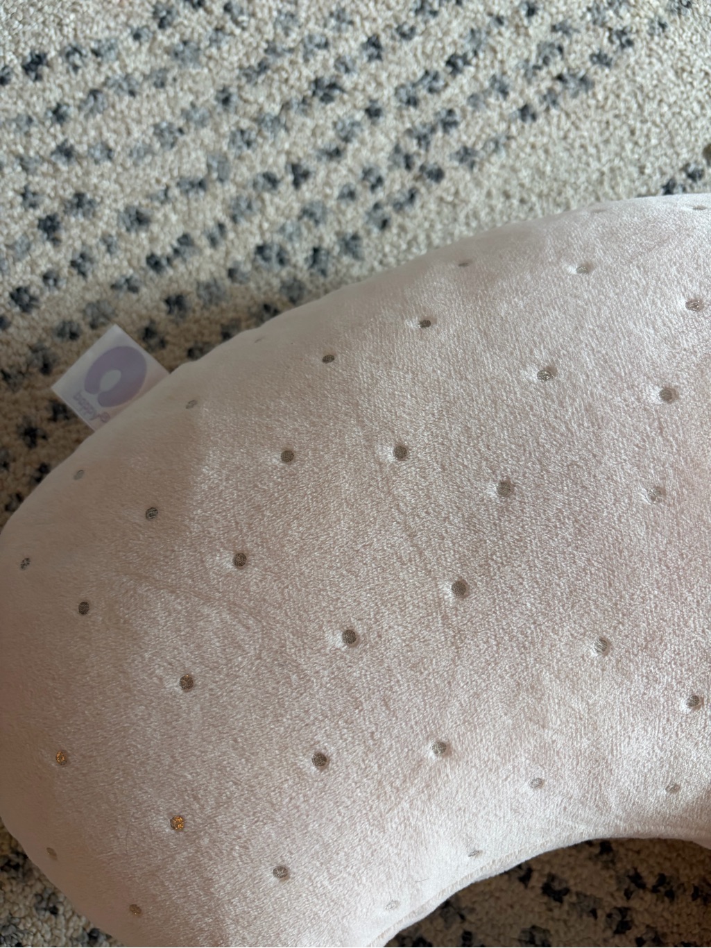 Pottery Barn Kids Cream Dot Accent Nursing Pillow — image 2 of 5